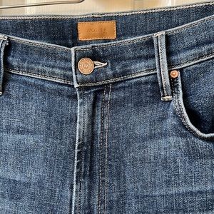 Mother Jeans Insider Crop Step Fray Crushing It Wash